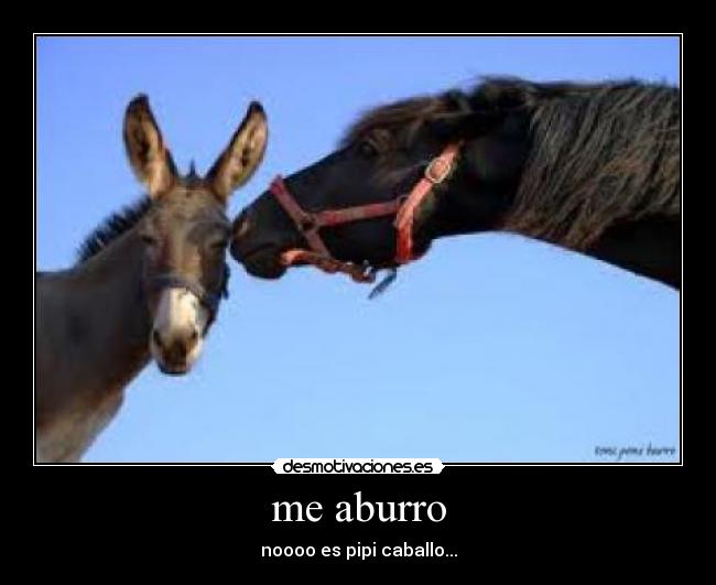 me aburro -