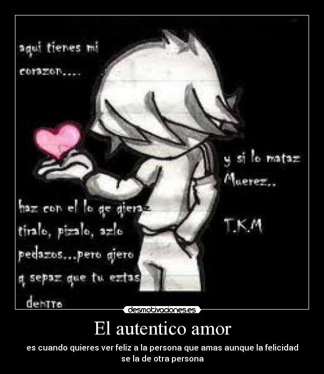 El autentico amor -