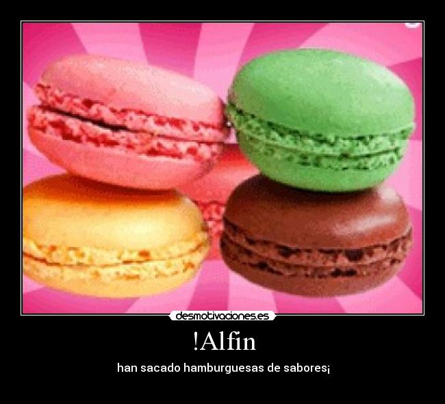 !Alfin - han sacado hamburguesas de sabores¡