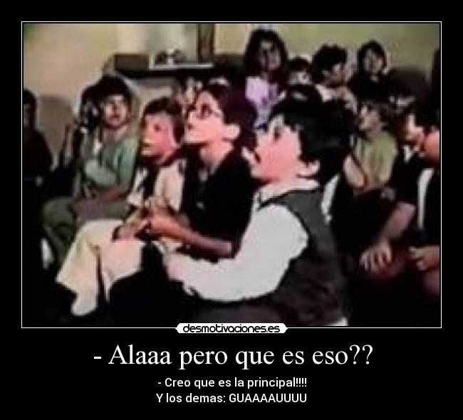 - Alaaa pero que es eso?? -
