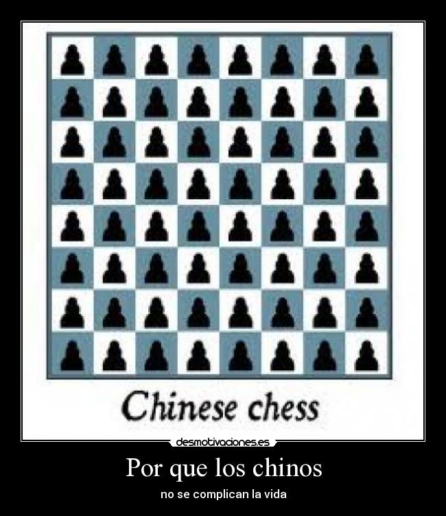 Por que los chinos - no se complican la vida