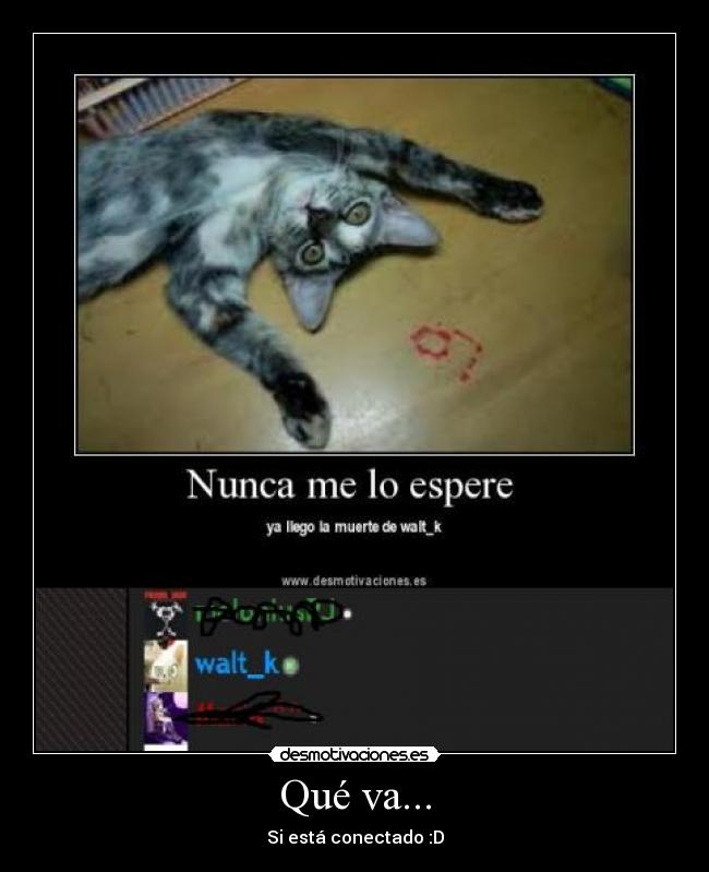 Qué va... - Si está conectado :D
