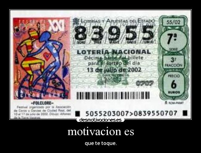 motivacion es - que te toque.