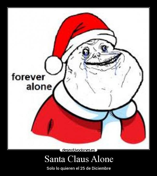 Santa Claus Alone -