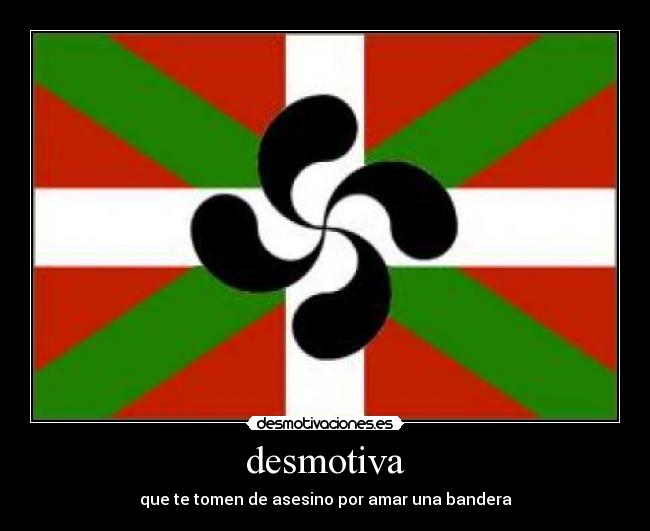 desmotiva - que te tomen de asesino por amar una bandera