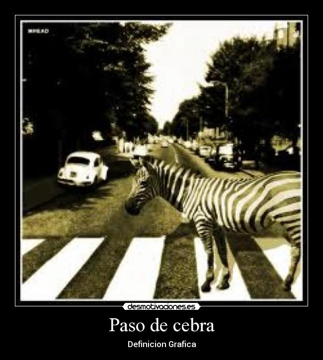 Paso de cebra -