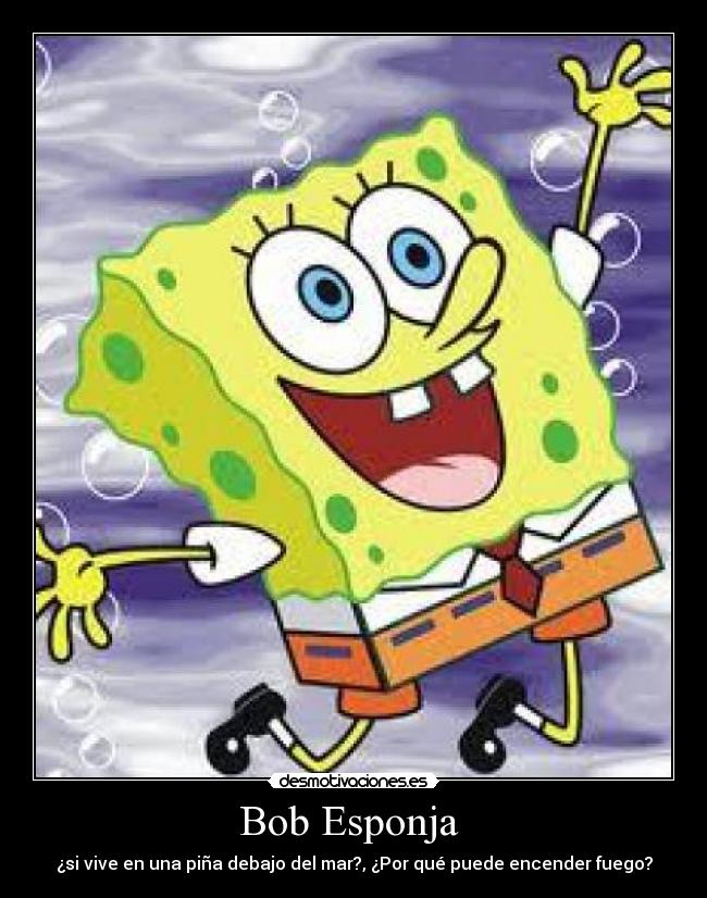 carteles bob esponja desmotivaciones