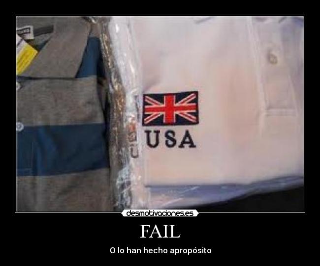 FAIL - O lo han hecho apropósito