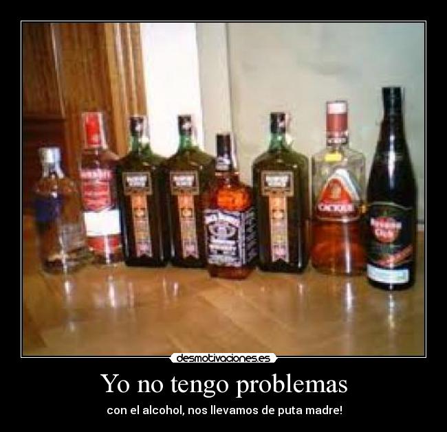 Yo no tengo problemas - con el alcohol, nos llevamos de puta madre!
