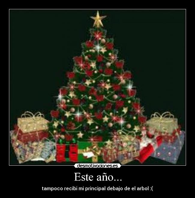 Este año... -