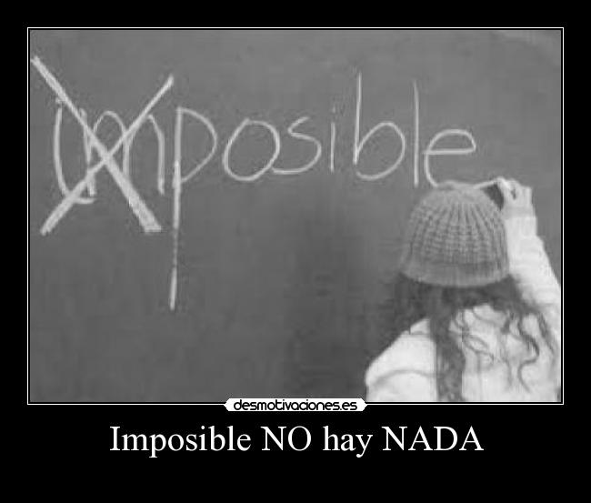 Imposible NO hay NADA -