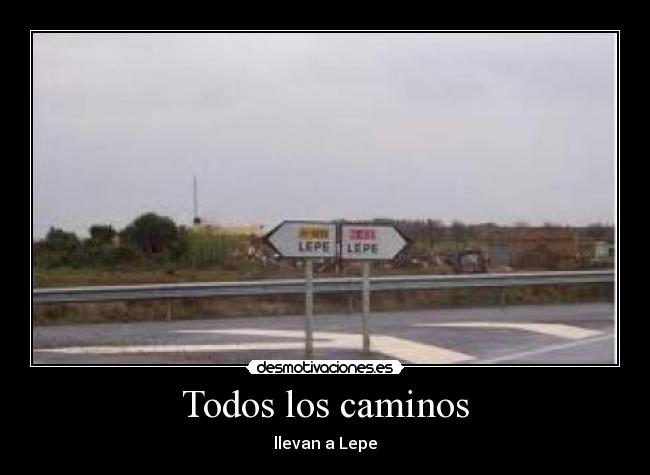 Todos los caminos -