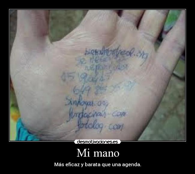 Mi mano -