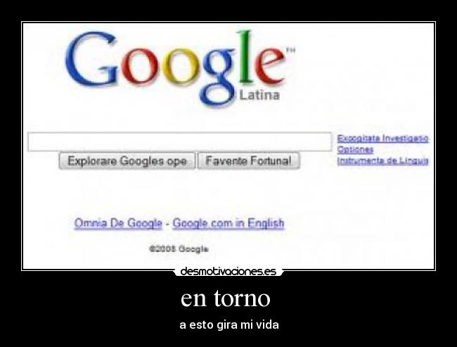 en torno - a esto gira mi vida