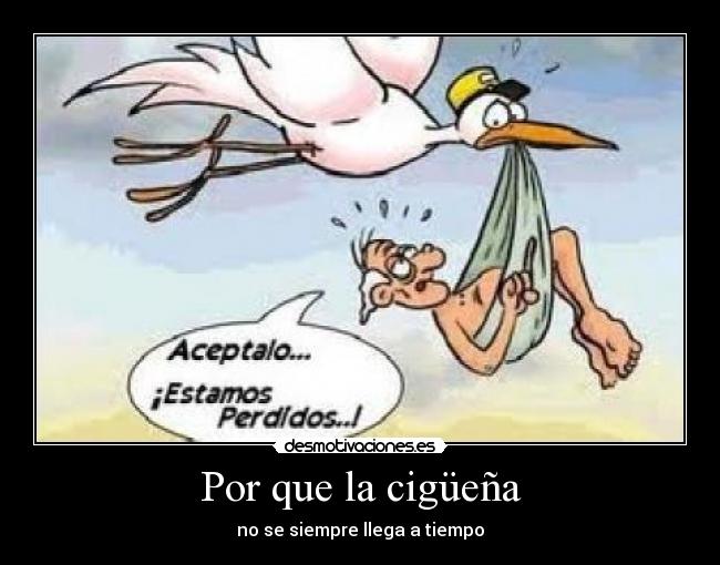 Por que la cigüeña - no se siempre llega a tiempo