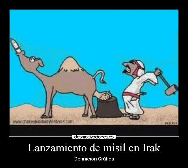 Lanzamiento de misil en Irak - Definicion Gráfica