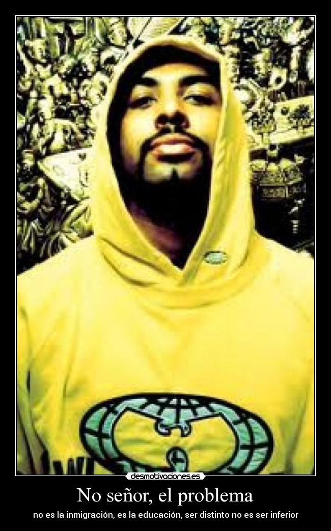 carteles problema inmigracion educacion distinto inferior desmotivaciones