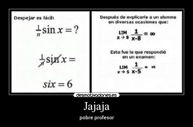 Jajaja - pobre profesor