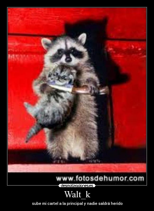 Walt_k - sube mi cartel a la principal y nadie saldrá herido