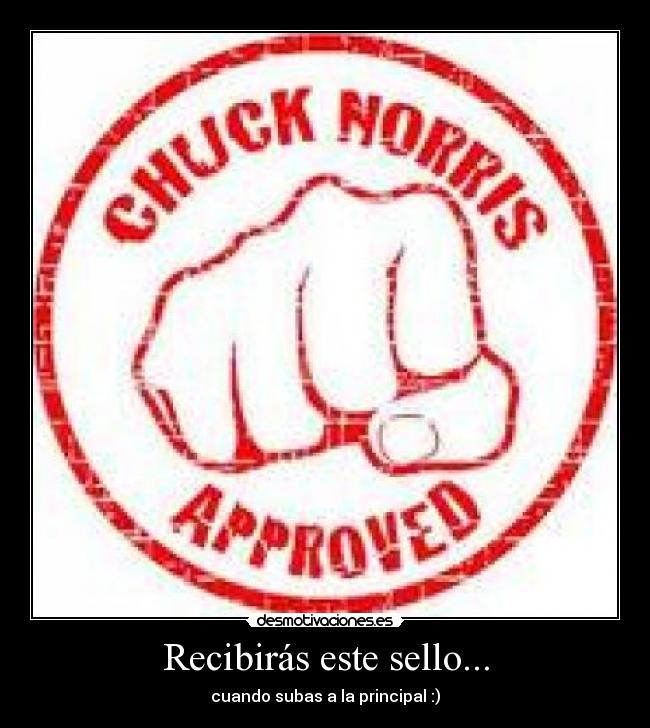 Recibirás este sello... - 