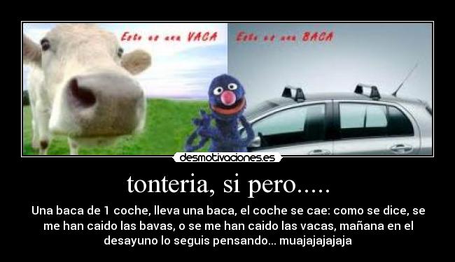 tonteria, si pero..... -