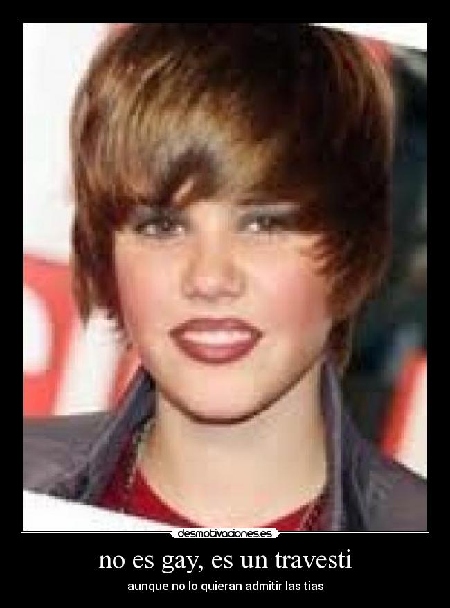 no es gay, es un travesti -