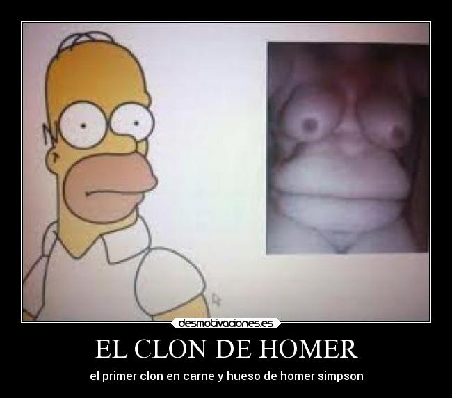 EL CLON DE HOMER - el primer clon en carne y hueso de homer simpson