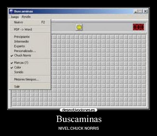 Buscaminas - NIVEL:CHUCK NORRIS
