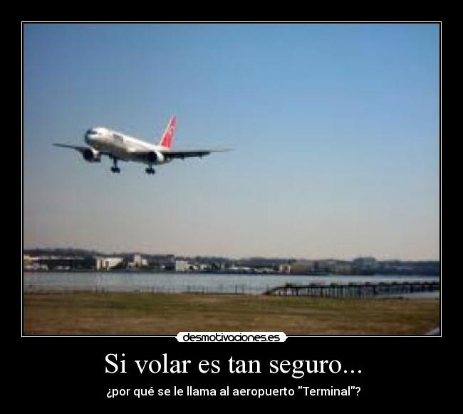 Si volar es tan seguro... -