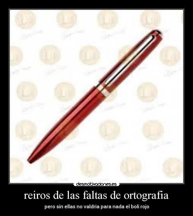 reiros de las faltas de ortografia -