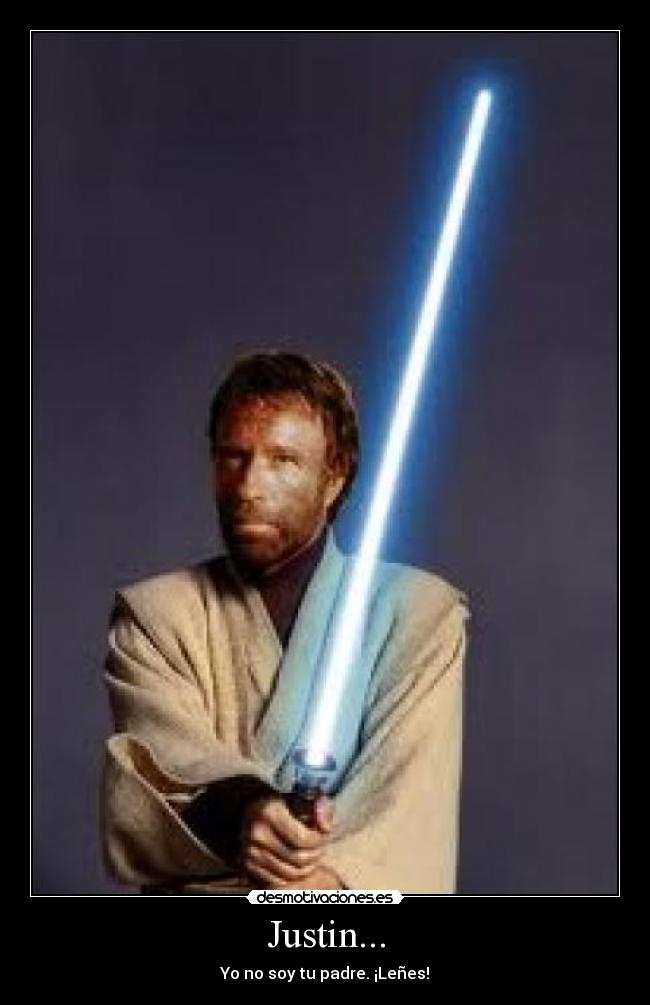 carteles chucknorrisenemigoarmasbalasstarwarsstarwarsespadavaderdarkluck desmotivaciones