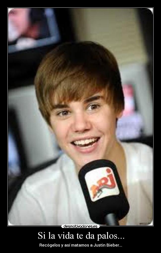 Si la vida te da palos... - Recógelos y así matamos a Justin Bieber...
