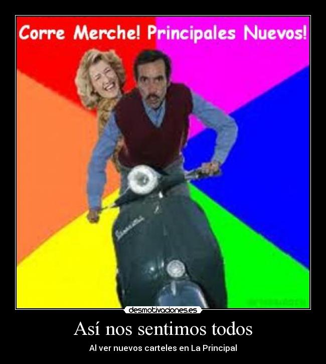 carteles corre merche principales nuevos asi nos sentimos todos ver nuevos carteles kun yeyo desmotivaciones
