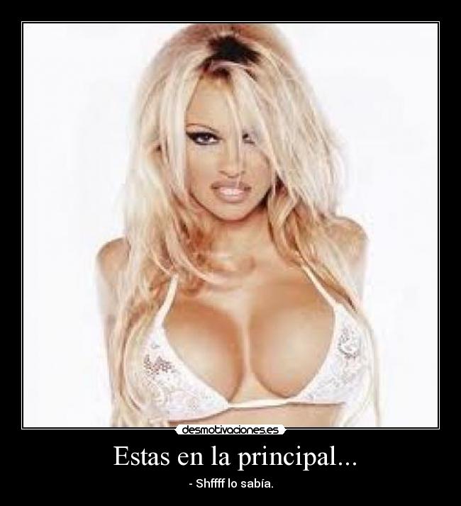 Estas en la principal... -