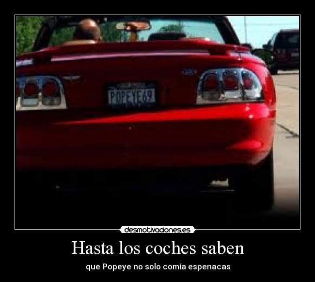 Hasta los coches saben - 