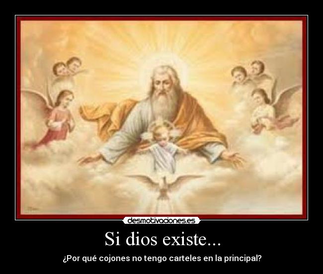carteles dios dios desmotivaciones