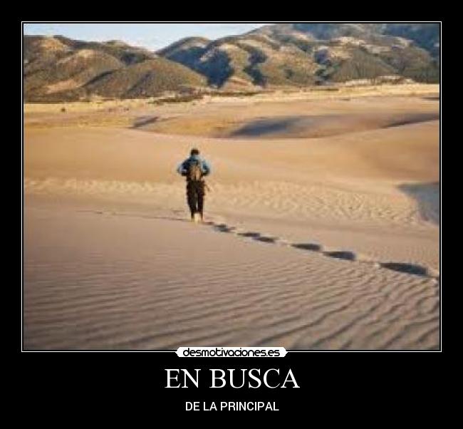 EN BUSCA - DE LA PRINCIPAL