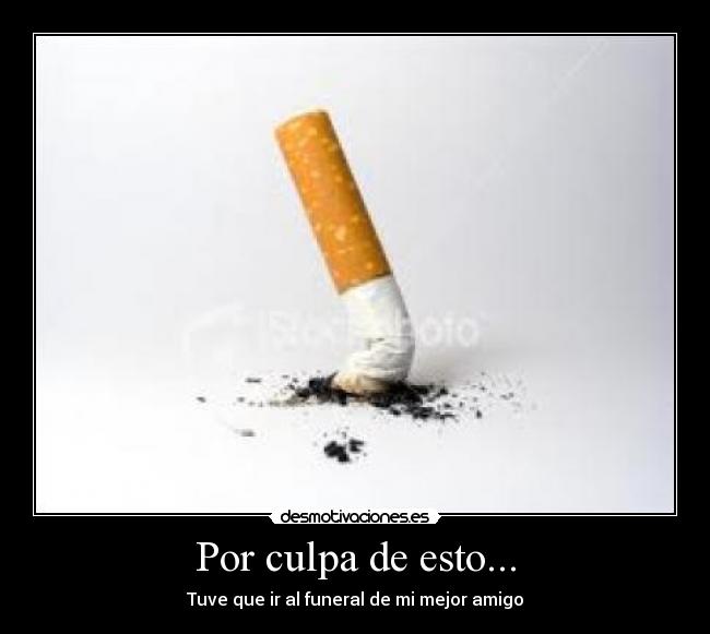 Por culpa de esto... - Tuve que ir al funeral de mi mejor amigo