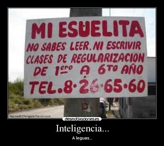 Inteligencia... -