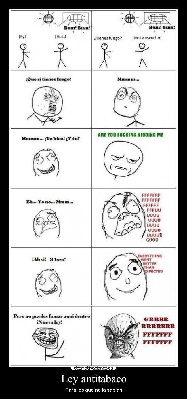 Ley antitabaco - Para los que no la sabían