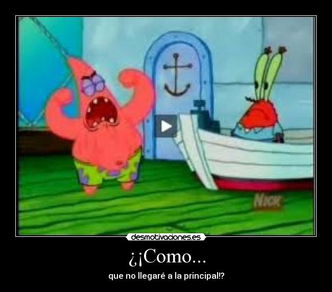 ¿¡Como... - que no llegaré a la principal!?