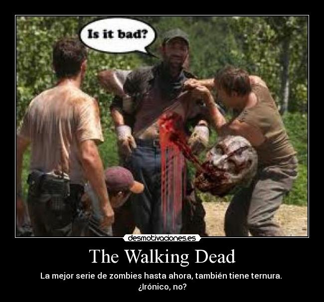 The Walking Dead - La mejor serie de zombies hasta ahora, también tiene ternura.
¿Irónico, no?