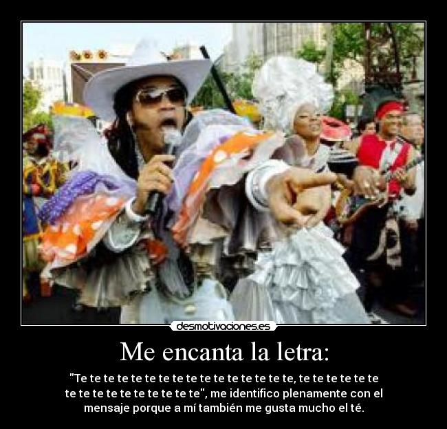 Me encanta la letra: -
