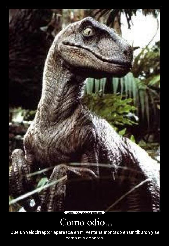 Como odio... -