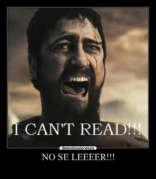 NO SE LEEEER!!! -