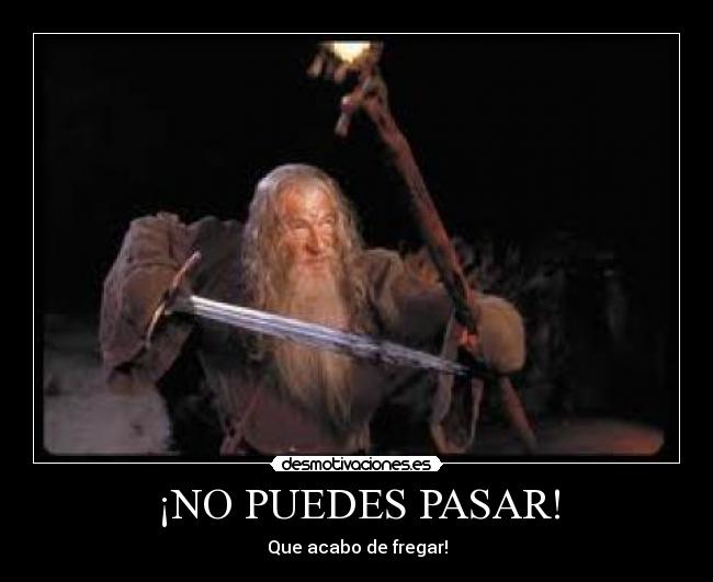 ¡NO PUEDES PASAR! - 