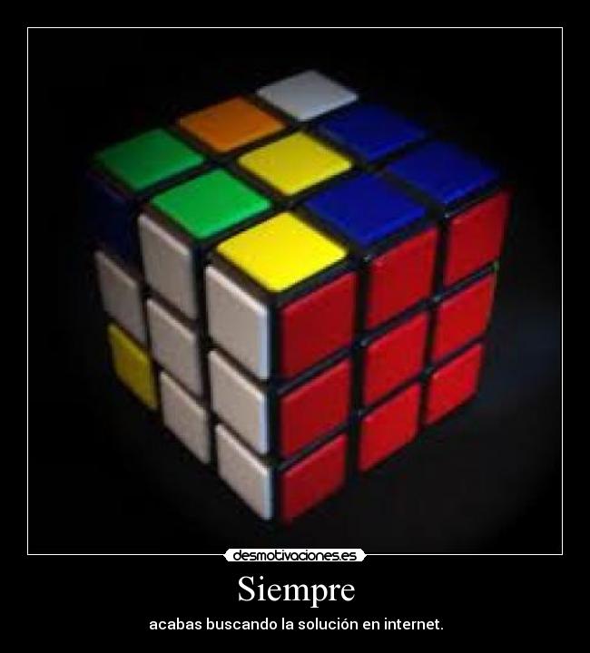 carteles cubo rubik desmotivaciones