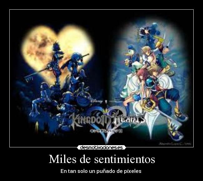 Miles de sentimientos - En tan solo un puñado de píxeles