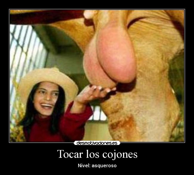 Tocar los cojones -