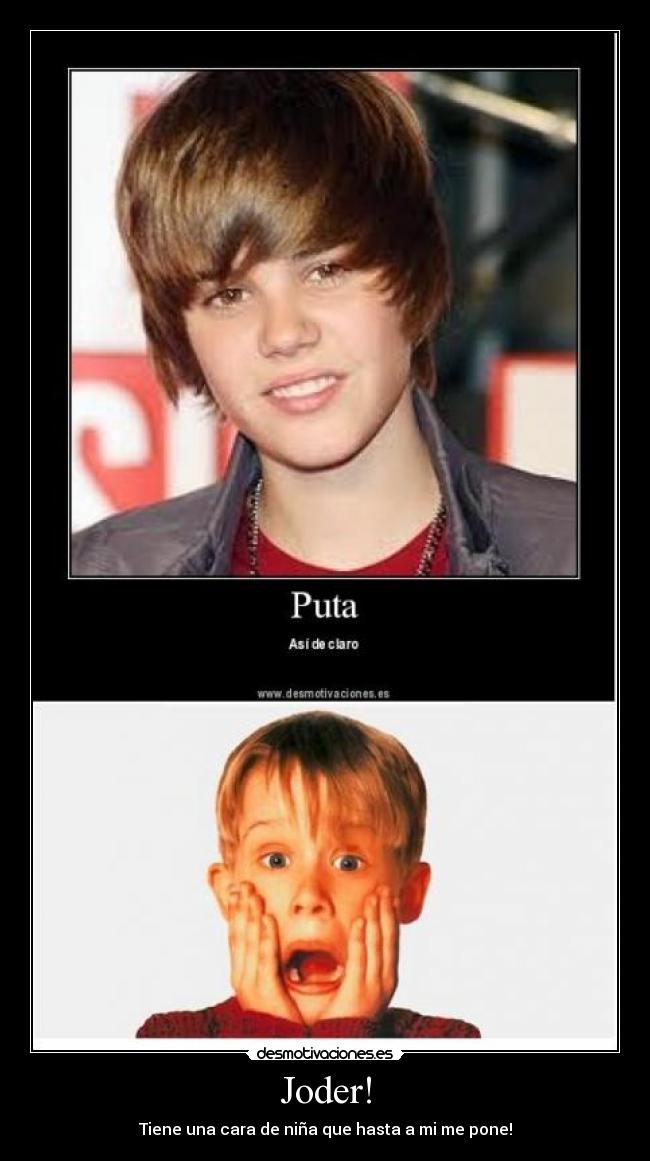 Joder! - Tiene una cara de niña que hasta a mi me pone!